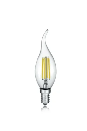 Acquista Ora LAMPADINA LED COLPO DI VENTO CON FILAMENTO E14 TRASPARENTE 5 INTENTouchdimmerTA‘
