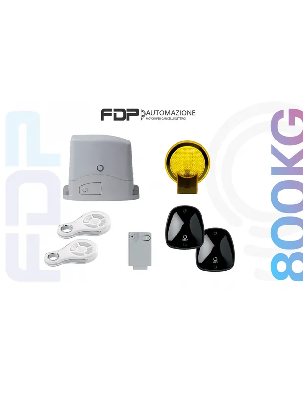 Motore scorrevole kit 800kg 230v rolling code automazione key Automation Compra Oggi Stesso