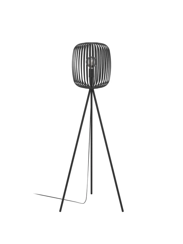 Lampada da terra moderna in metallo nero a 1 luce GL1722 Non Perdere
