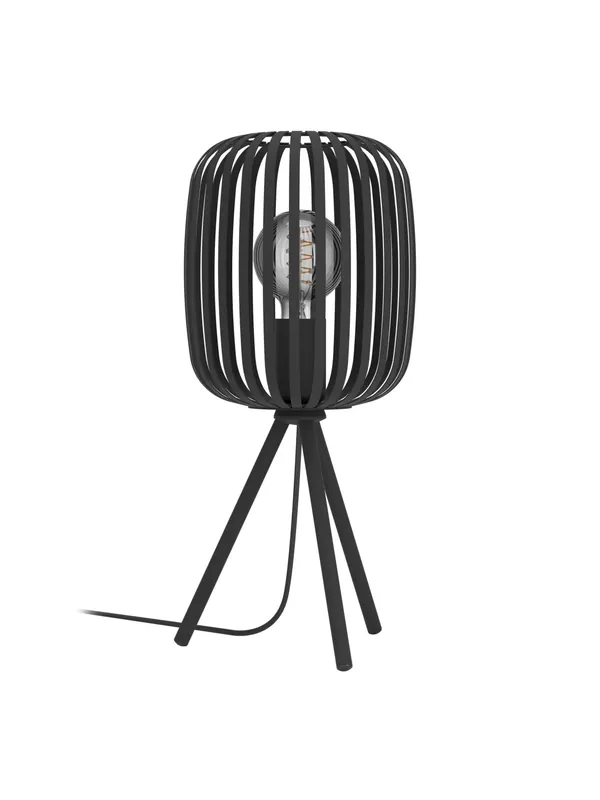 Reso Gratuito Lampada da tavolo moderna in metallo nero a 1 luce GL1721
