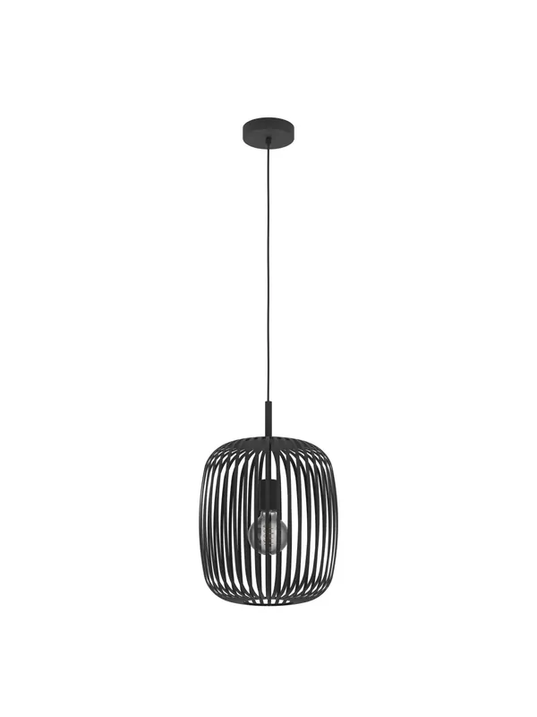 Quantità Limitata Lampadario a sospensione moderno in metallo nero a 1 luce GL1718