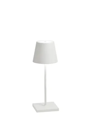 Acquista Ora Poldina Mini bianca lampada da tavolo ricaricabile