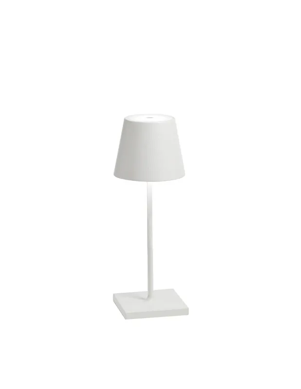 Acquista Ora Poldina Mini bianca lampada da tavolo ricaricabile