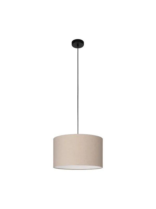 Non Perdere Lampadario a sospensione moderno in tessuto lino naturale a 1 luce GL1713