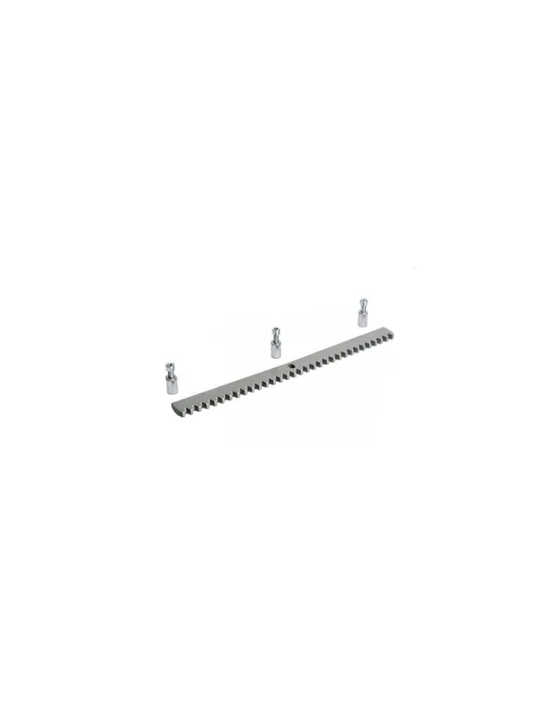 Cremagliera in ferro cancello automazione m4 l 1000mm supporti e viti 30x8 Consegna Rapida