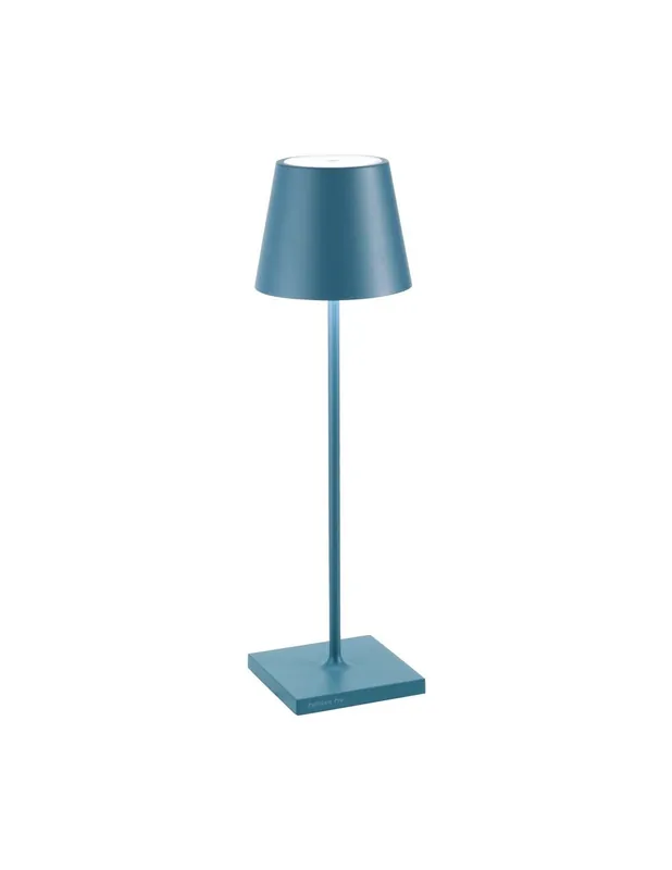 Zafferano Poldina Pro blu avio lampada da scrivania senza fili Promozione