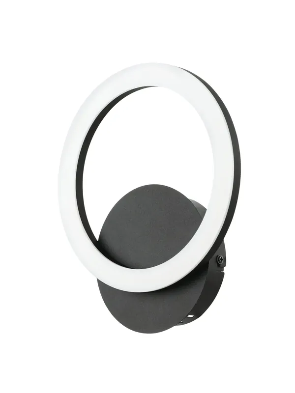 Subito Disponibile Applique moderno a led design nero cerchio GL1706