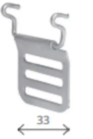 GANCI ATTACCARULLO A FIL 5Pz. O33 mm - F050021001/B5 Compra Oggi Stesso