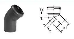 CURVA SCARICO EDITECH Ø 110 45° Compra Oggi Stesso