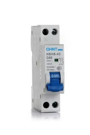 1p+n 6a 4,5ka 1modulo interruttore magnetotermico da guida din quadro chint 70015 190234 curva c Promo Stagionale