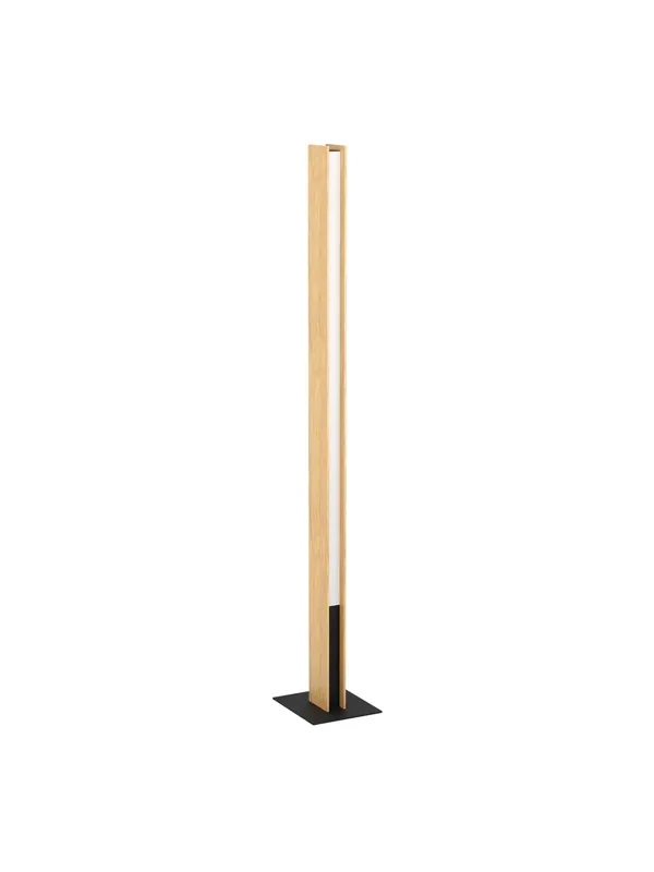 Promozione Esclusiva Piantana Lampada da terra moderna a led rgb design legno naturale GL1682