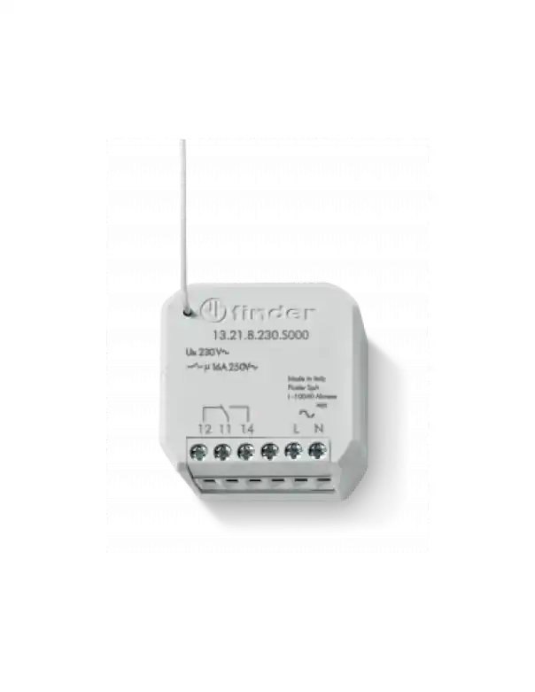 Attuatore remoto in radiofrequenza da incasso Finder Bliss2 16A 0.8W - 13218230S000 Più Venduto