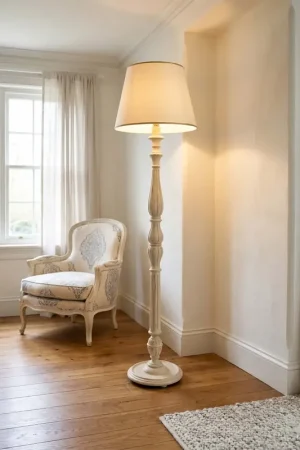 Ultima Occasione Piantana classica in legno avorio antico a 1 luce esse 765/t
