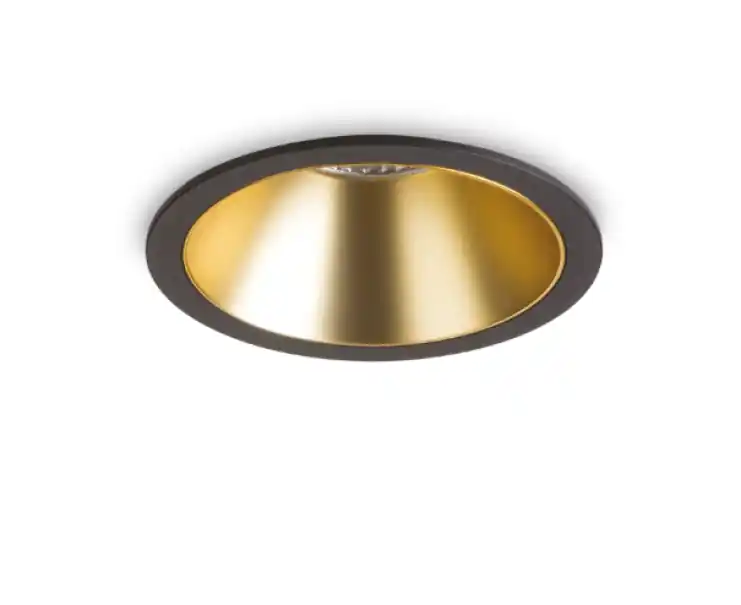 Faretto incasso LED Nero/Oro 11W 3000K Ideal Lux - 192345 Offerta Speciale
