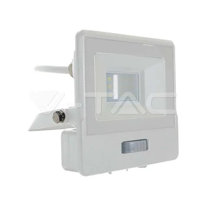 Economico Proiettore led con sensore PIR V-tac 10W 4000K bianco VT-118S-1 - 20293