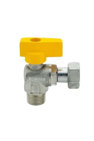 RUBINETTO SQUADRA METANO-GPL 3/4"M x 3/4"F con girello Offerta Speciale
