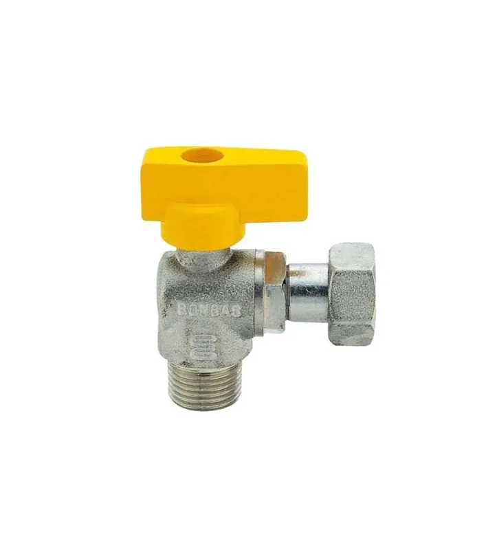 RUBINETTO SQUADRA METANO-GPL 3/4"M x 3/4"F con girello Offerta Speciale