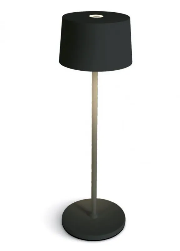 Offerta Speciale Lampada da tavolo led DKL Italia Idea ricaricabile nera - DOL61082AB