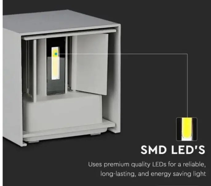 Lampada da parete led V-tac 217089 VT-759-G-N -5W 4000K IP65 Non Perdere