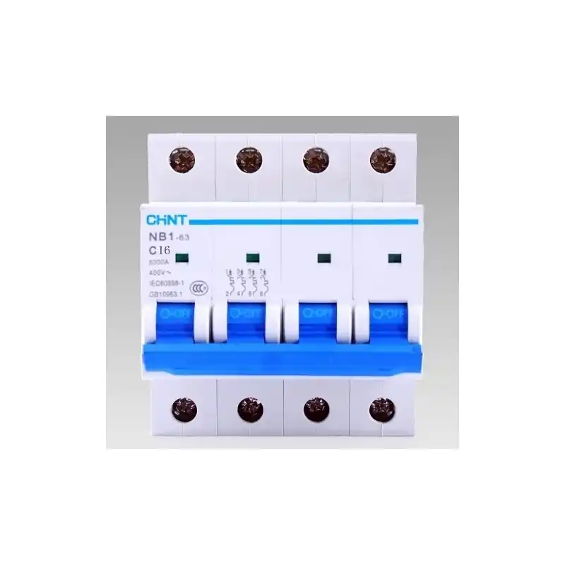 interruttore magnetotermico 4poli 63a 6ka 4 moduli da guida din quadro chint 51413 curva c 180420 Prezzo Di Fabbrica