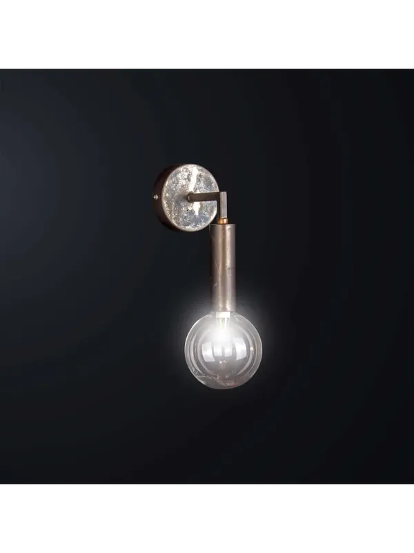 Applique in ferro battuto classico retrò antico minimal a 1 luce BGA 3474 Promozione Esclusiva