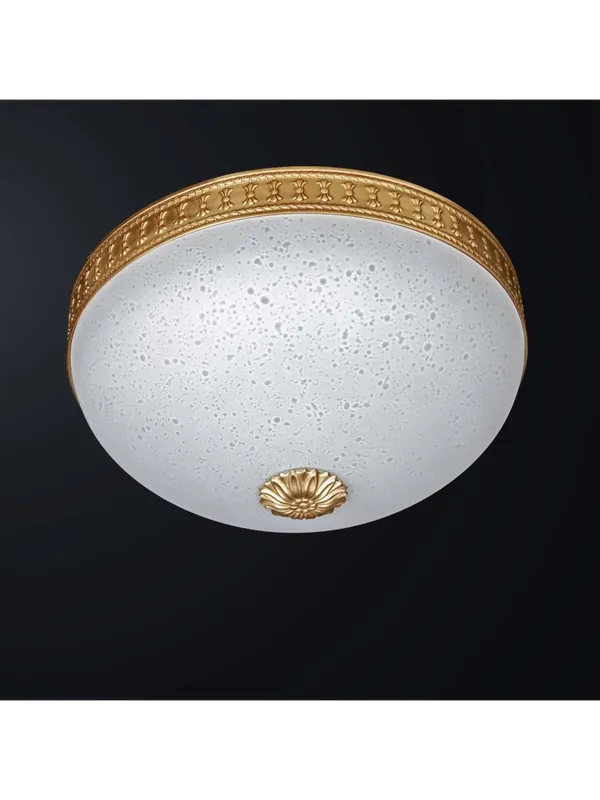 Compra Oggi Stesso copia di Plafoniera classica in ottone oro e vetro a 4 luci BGA 3471-pl50
