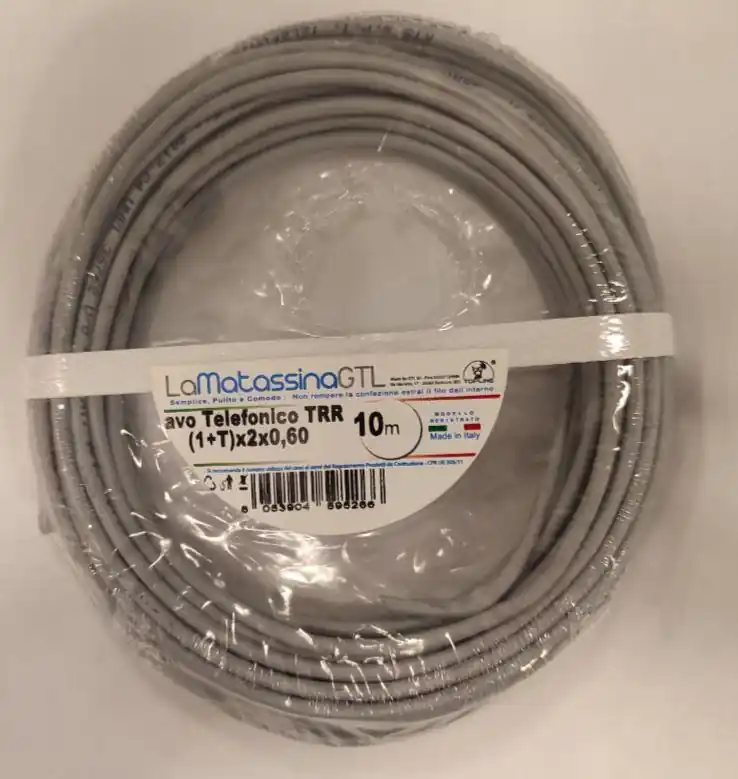 Cavo telefonico TRR Go-At Topline (1+T)x2x0,60 10 metri- MTPH1+TX2X0,6010 Offerta Lampo