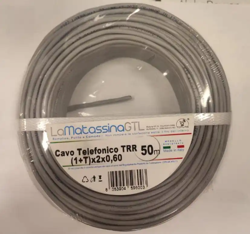 Acquista Ora Cavo telefonico TRR Go-At Topline (1+T)x2x0,60 50metri - MTPH1+TX2X0,6050