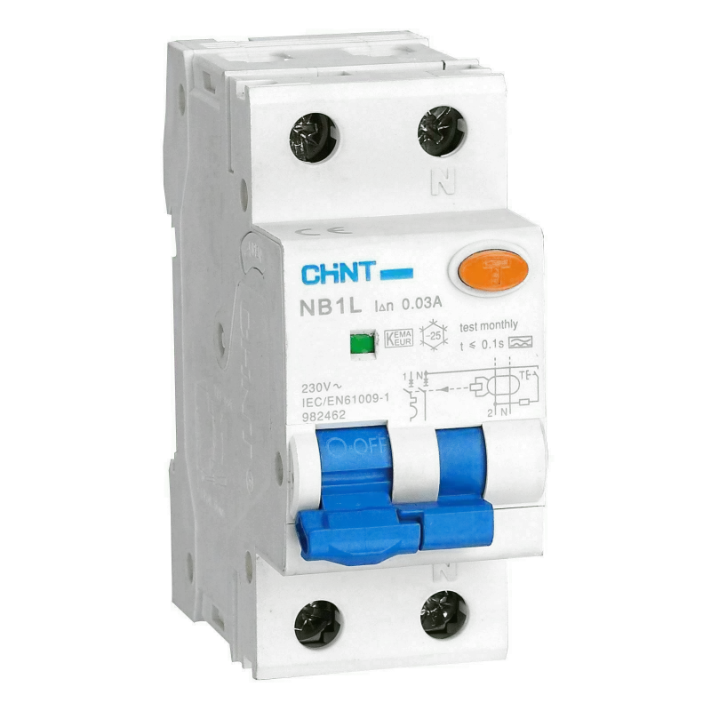 interruttore magnetotermico differenziale 40a 0,03 4,5ka salvavita 1p+n 2moduli chint 203339 curva c tipo ac Direttamente Dal Produttore