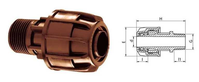RACCORDO TUBO POLIETILENE IRRIFIT FILETTATO MASCHIO Ø 16x3/4" Compra Online