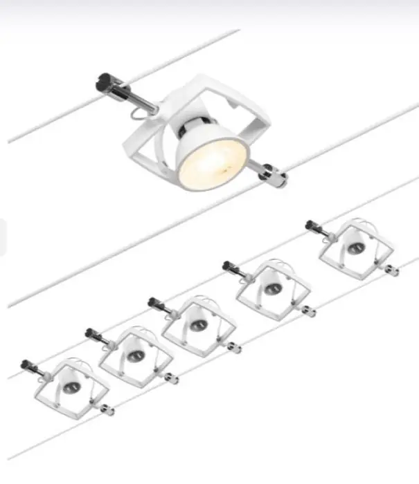 Set base per Mac II Paulmann 94432- 5xGU5,3-bianco opaco Di Tendenza