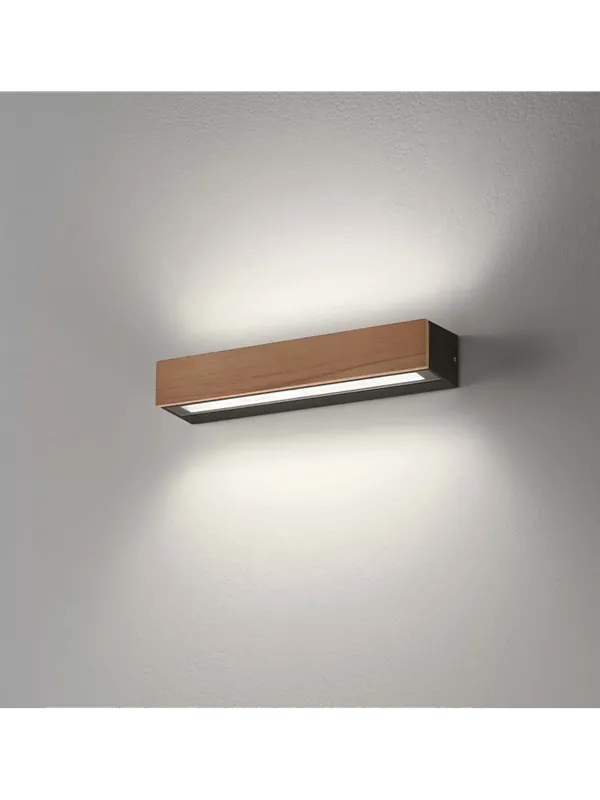 Applique da esterno a led design moderno legno per giardino FB-0207 Miglior Prezzo