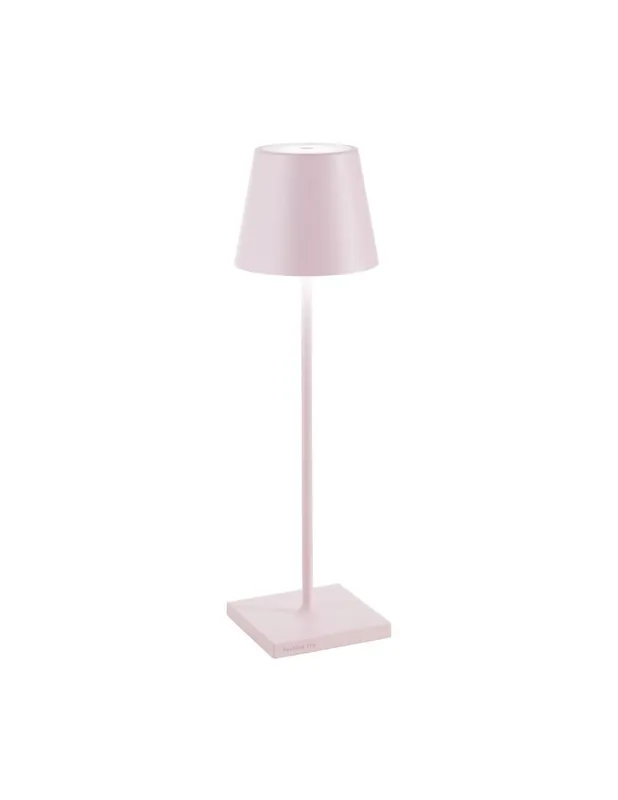 Promo Stagionale Poldina Pro luce Zafferano da tavolo LED finitura rosa