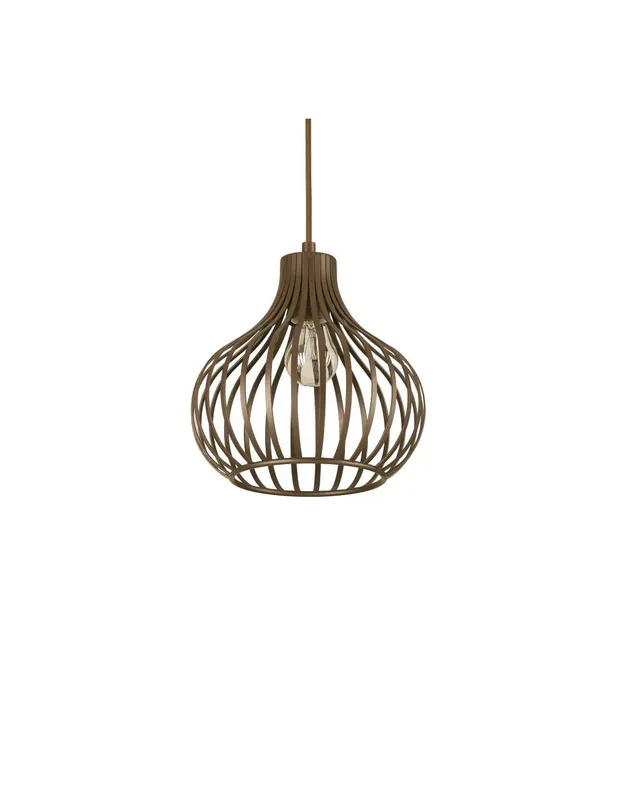 Reso Gratuito Ideal Lux Onion SP1 D23 lampadario da soffitto classico in metallo E27 60W