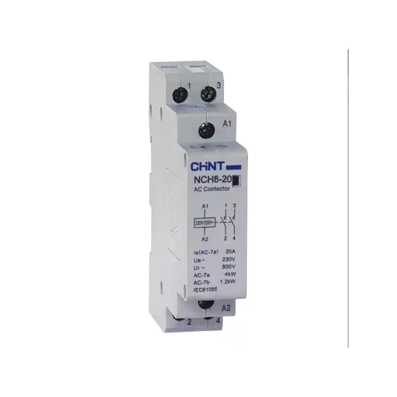 contattore modulare da quadro guida din modulare 20 a 2na 1 modulo 230v chint 81091 256054 Professionale