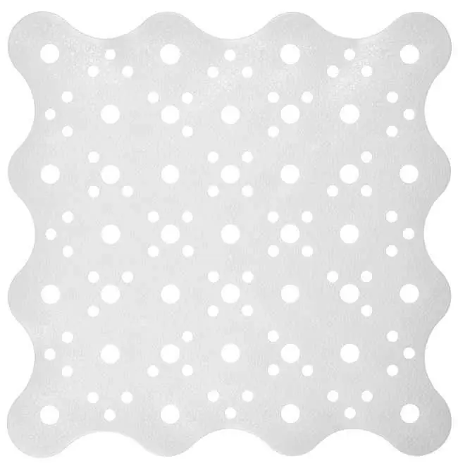 TAPPETO DOCCIA CON VENTOSE cm 51x51 BIANCO Spedito Oggi