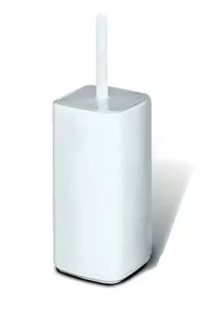 Promozione Esclusiva Portascopino WC completo in polipropilene Net Bianco