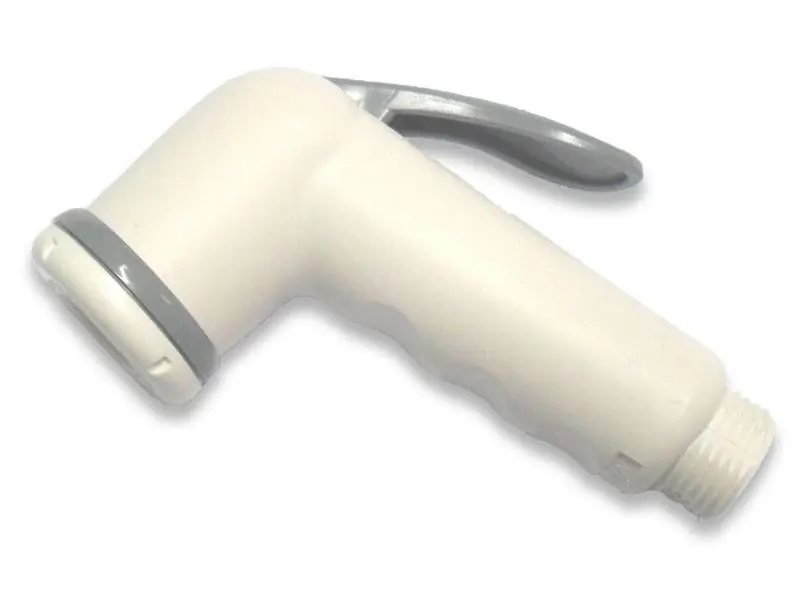 Scelto Dai Clienti Doccetta bianca con pulsante ON/OFF per idroscopino doccia bidet, attacco flessibile 1/2"