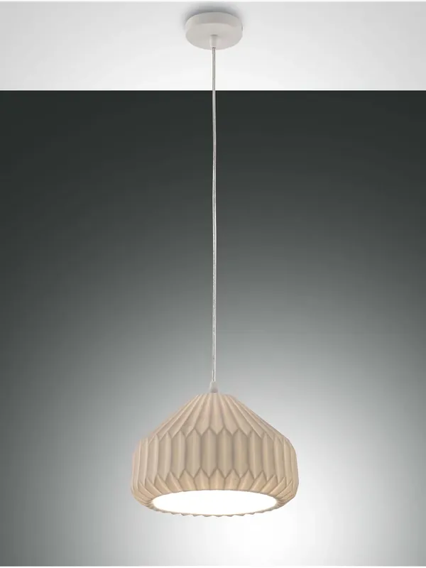Prezzo Ridotto Lampadario a sospensione moderno in ceramica bianca 1 luce per camera FB-0166