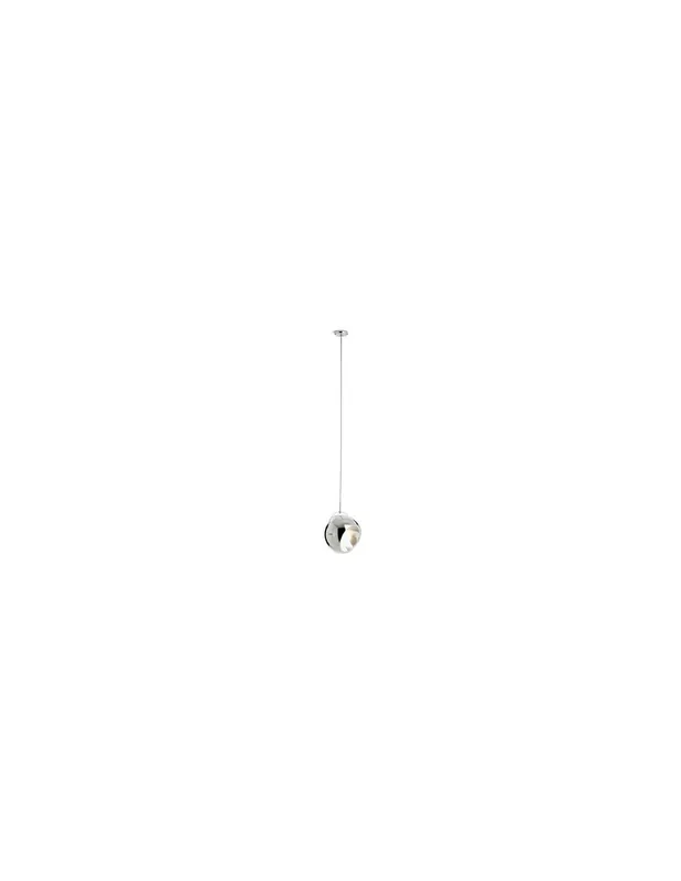 Economico Fabbian Beluga Steel D57 A09 Lampada a sospensione moderna cromo