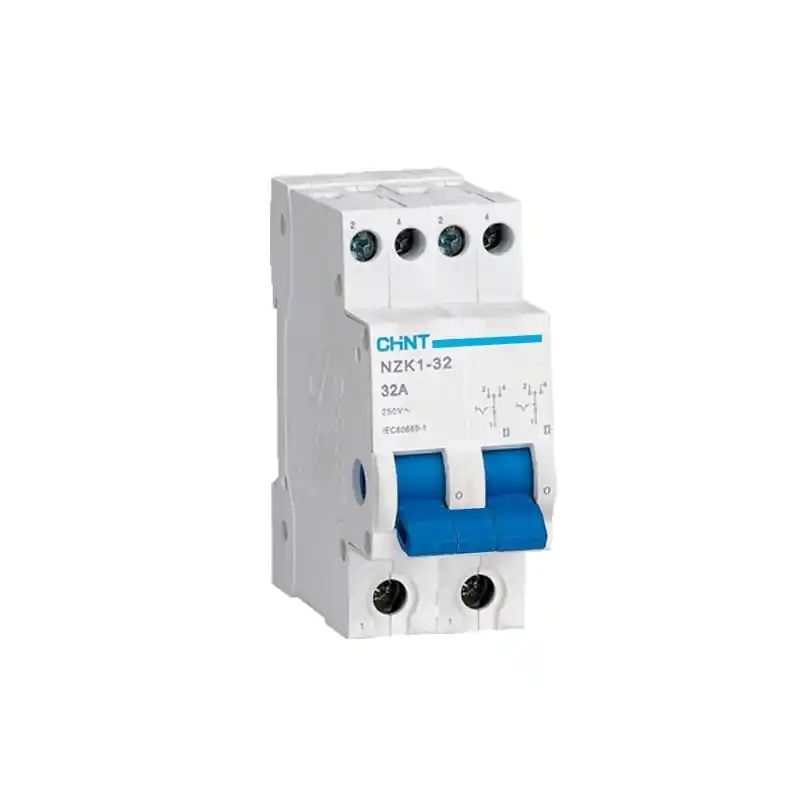 Prezzo Conveniente commutatore selettore bipolare 2 moduli 3 posizioni 1 0 2 modulare da guida din da quadro chint 81126 643001