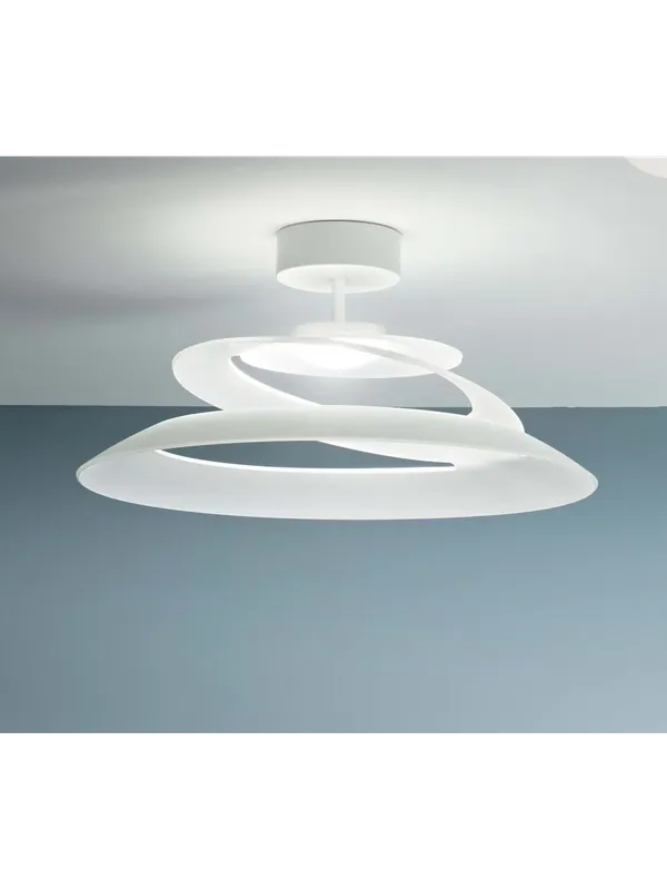 Plafoniera moderna a led con vetro bianco per cucina soggiorno FB-0149 Offerta