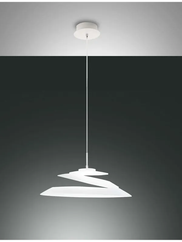 Lampadario a sospensione moderno con vetro bianco a 1 luce per cucina FB-0146 Compra Oggi Stesso