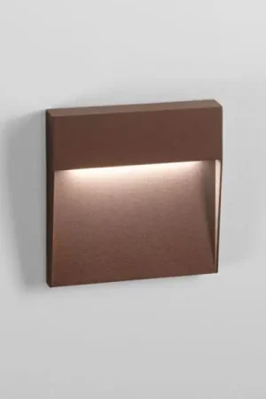 Segnapasso da parete Isyluce 503W-6W 3000K IP54-corten Reso Gratuito