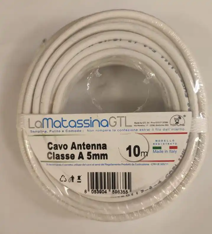 Bestseller Cavo antenna Go-At Topline classe A 5mm 10 metri - MTVSATA5BI10