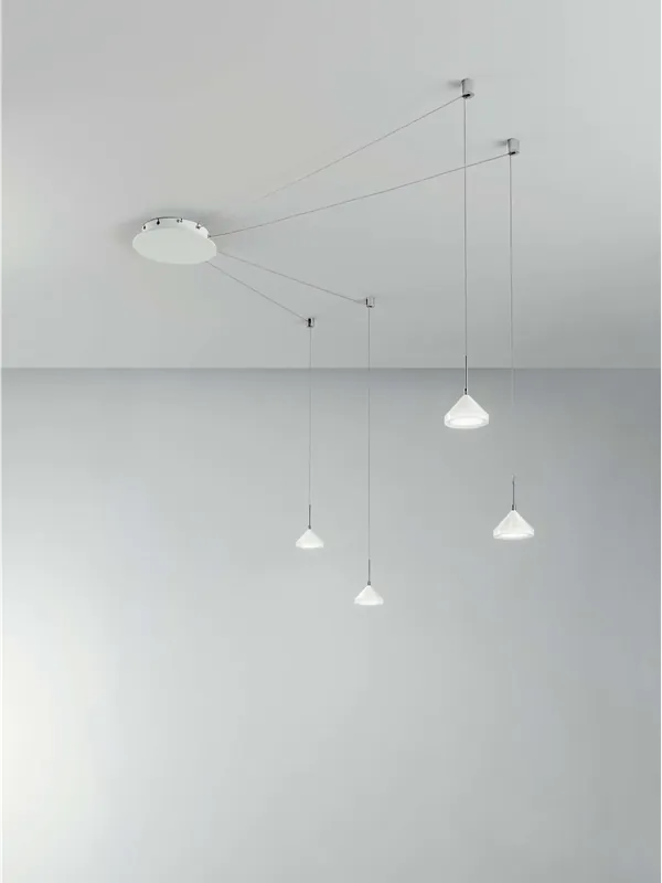 Ordina Subito Lampadario decentrato a sospensione moderno led 4 luci soggiorno cucina FB-0113