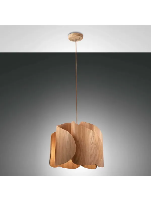 Miglior Prezzo Lampadario a sospensione moderno 1 luce in legno per camera cucina FB-0091