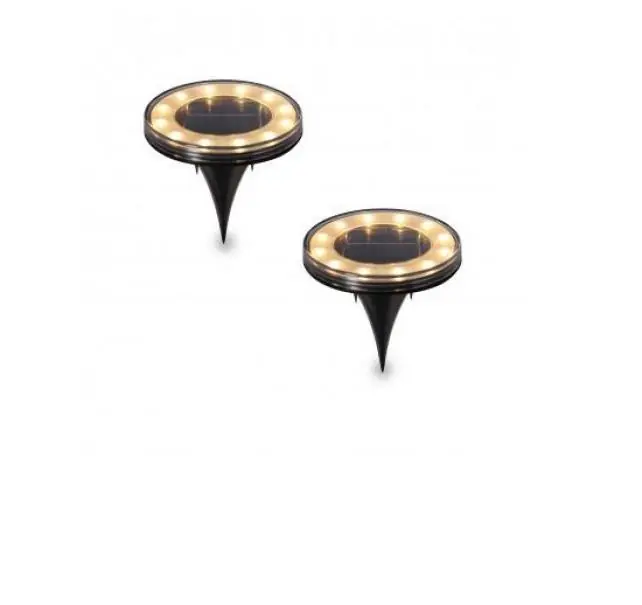 Set due lampade solari da terra Enterprise Velamp SPK16-3000K IP44 Saldi