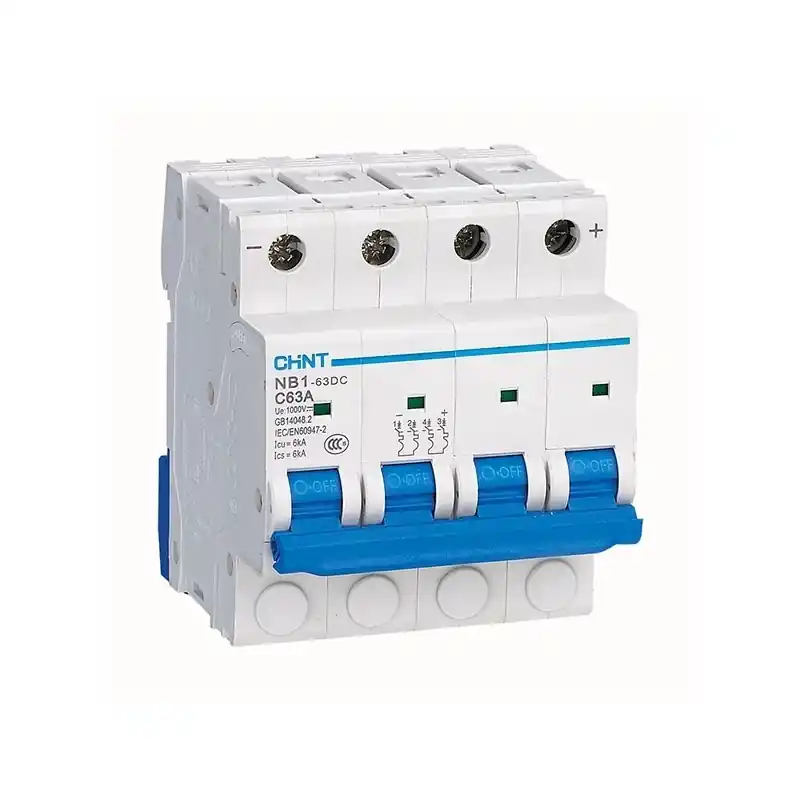 Must-Have chint 88139 interruttore magnetotermico da guida din quadro cc 32a 4poli 4 moduli 1000vdc 6ka 182737