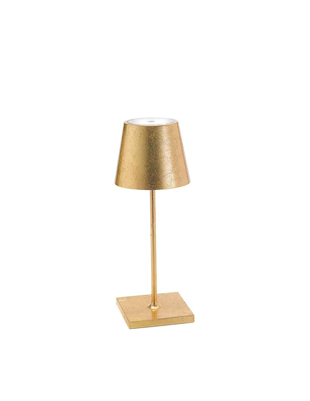 Offerta Del Giorno Poldina Mini foglia oro lampada da tavolo senza fili